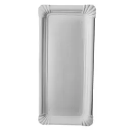 Borden Wit Karton Rechthoek "Pure" 240 x 110mm Horecavoordeel.com