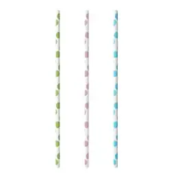 Drinkrietjes Papier "Dots" Ø 6 x 200mm Horecavoordeel.com