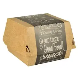 Hamburgerbak Karton "Good Food" 113 x 110 x 70mm  Horecavoordeel.com
