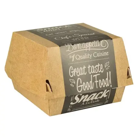 Hamburgerbak Karton "Good Food" 113 x 110 x 70mm  Horecavoordeel.com