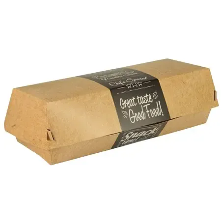 Baguettebox Karton "Good Food" 210 x 75 x 62mm Horecavoordeel.com
