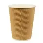 Drinkbekers 200ml "Pure" Karton "Ripple Wall" Ø 80 x 90mm Horecavoordeel.com