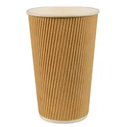 Drinkbekers 400ml "Pure" Karton "Ripple Wall" Ø 90 x 137mm Horecavoordeel.com