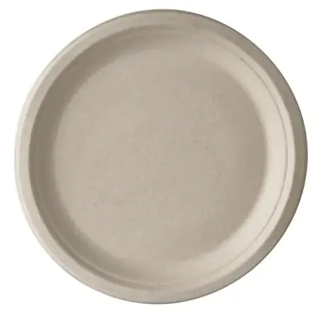 Suikerriet Borden "Pure" 1-Vak "Naturel" Ø 260 x 20mm Horecavoordeel.com