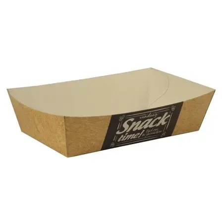 Snackbakjes A9 Karton "Good Food" 120 x 70 x 35mm  Horecavoordeel.com