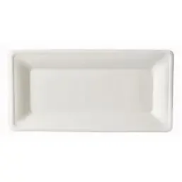 Suikerriet Borden "Pure" Rechthoek Wit 260 x 130mm Horecavoordeel.com
