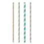 Drinkrietjes Papier "Pure" Kleuren Assortiment "Stripes" Ø 6 x 200mm Horecavoordeel.com
