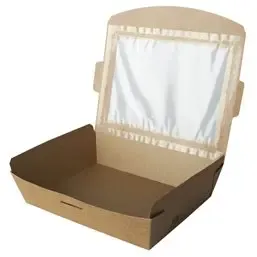 Saladebakken 1000ml Karton PLA "100% Fair" 180 x 130 x 45mm  Horecavoordeel.com