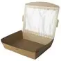 Saladebakken 1500ml Karton PLA "100% Fair" 210 x 160 x 45mm  Horecavoordeel.com
