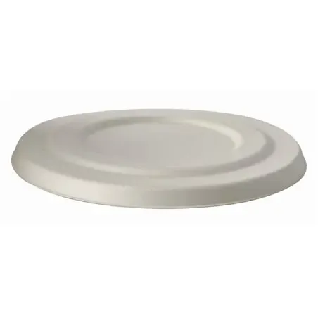 Deksels voor Soepbekers Suikerriet "Pure" Wit Ø 140mm Horecavoordeel.com
