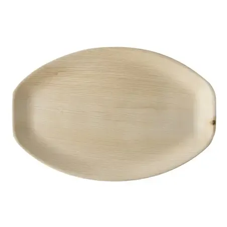 Dienbladen Palmblad "Pure" Ovaal 370 x 250 x 30mm Horecavoordeel.com