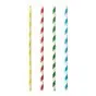 Milkshake Rietjes Papier "Pure" Kleuren Assortiment "Stripes" Ø 8 x 210mm Horecavoordeel.com