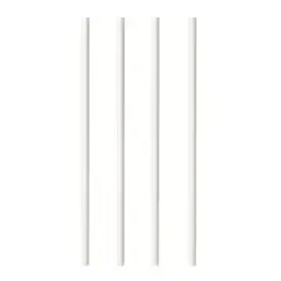 Drinkrietjes Papier Wit "Pure" Ø 6 x 200mm Horecavoordeel.com