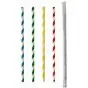 Drinkrietjes Papier "Pure" Kleuren Assortiment "Stripes" Per Stuk Verpakt Ø 6 x 200mm Horecavoordeel.com