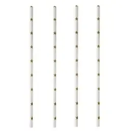 Drinkrietjes Papier "Pure" "Stars" Ø 6 x 200mm Horecavoordeel.com