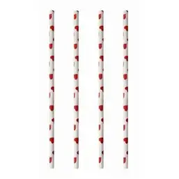 Drinkrietjes Papier "Pure" "Heart" Ø 6 x 200mm Horecavoordeel.com
