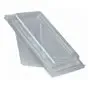 Sandwichbox PLA met Klapdeksels "Pure" Rechthoek Glashelder Middel 70 x 100 x 178mm Horecavoordeel.com