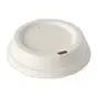 Dome Deksels van Suikerriet "Pure" Rond Wit Ø 90mm Horecavoordeel.com