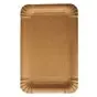 Schaaltjes Karton Ongevoerd "Pure" Rechthoek Bruin 130 x 200mm Horecavoordeel.com