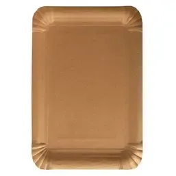 Schaaltjes Karton Ongevoerd "Pure" Rechthoek Bruin 165 x 230mm Horecavoordeel.com