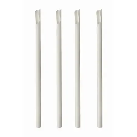 Lepelrietjes Papier Wit "Pure" Ø 8 x 200mm Horecavoordeel.com
