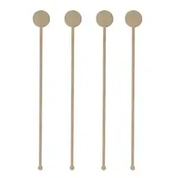 Roerstaafjes Bamboe "Pure" "Coin" 180mm Horecavoordeel.com