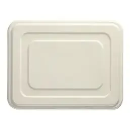 Deksels voor Suikerriet Menuschalen 5-Vaks "Pure" Rechthoek Wit 286 x 225 x 14mm Horecavoordeel.com