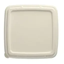 Deksels voor Suikerriet Menuschalen Vierkant "Pure" Wit 236 x 236 x 20mm Horecavoordeel.com