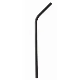 Drinkrietjes Papier Zwart "Pure" Flexibel Ø 6 x 220mm Horecavoordeel.com