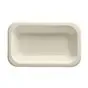 Topseal Menuschalen Suikerriet "Pure" Rechthoek 1-Vak Wit 150 x 240 x 42mm Horecavoordeel.com