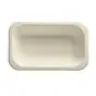 Topseal Menuschalen Suikerriet "Pure" Rechthoek 1-Vak Wit 150 x 240 x 56mm Horecavoordeel.com