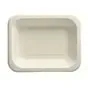 Topseal Menuschalen Suikerriet "Pure" Rechthoek 1-Vak Wit 235 x 185 x 42mm Horecavoordeel.com