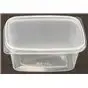 Bakjes 200cc 108 Serie Geribbeld Rechthoek PP Transparant 108 x 82 x 42mm