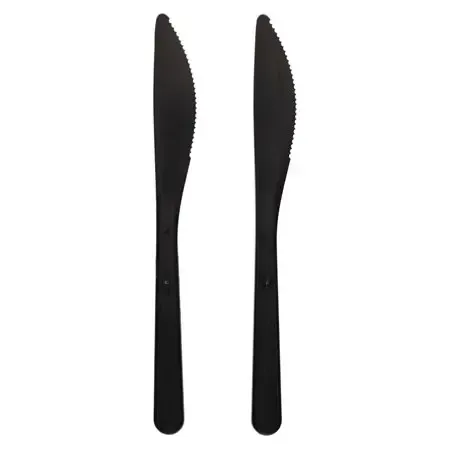 Messen Zwart "Bio PP" Extra Stevig  185mm
