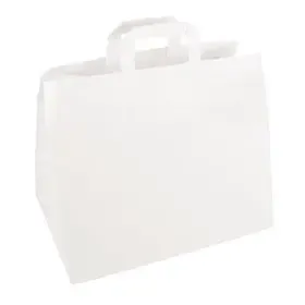 Draagtassen Papier Wit 320 x 160 x 270mm -horecavoordeel.com-