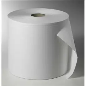 Poetsrollen Schoonmaakvellen Wit 1500 Vel 2-Laags  Ø 330 x 380 x 280mm Kern Ø 70mm -horecavoordeel.com-