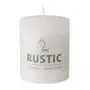 Cylinder Kaarsen Wit "Rustiek" Volledig Gekleurd Ø 68 x 80mm -horecavoordeel.com-