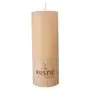 Cylinder Kaarsen  Crème "Rustiek" Volledig Gekleurd Ø 68 x 190mm -horecavoordeel.com-