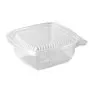 Saladebakken + Vaste Deksel 250cc PP Rechthoek Transparant 44 x 115 x 120mm -horecavoordeel.com-