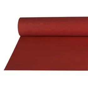Tafelkleed Papier Rol Bordeaux Met Damastprint 50 x 1 meter  -horecavoordeel.com-