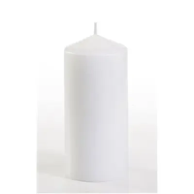 Stompkaarsen Wit Ø 60 x 130mm -horecavoordeel.com-
