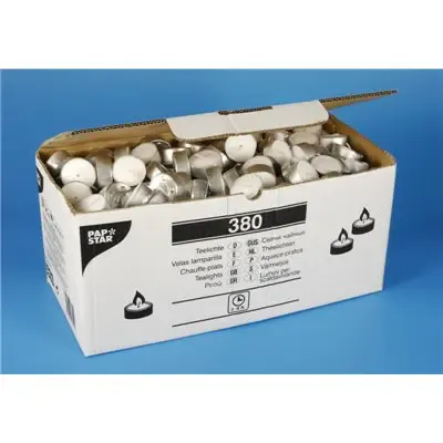 Theelichten Wit Ø 38 x 14mm -horecavoordeel.com-