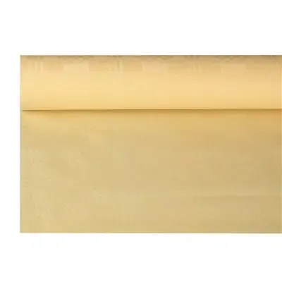 Tafelkleed Papier Rol Crème Met Damastprint 8 x 1,2 meter -horecavoordeel.com-