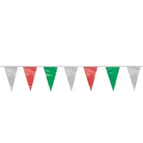 Wimpel Slinger Folie Groen Wit Rood Waterbestendig 4 meter -horecavoordeel.com-
