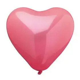 Ballonnen Rood "Heart" Large (Geschikt voor Helium) Ø 260mm  -horecavoordeel.com-