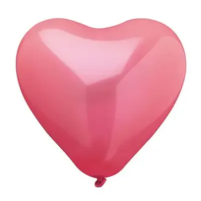 Ballonnen Rood "Heart" Large (Geschikt voor Helium) Ø 260mm  -horecavoordeel.com-