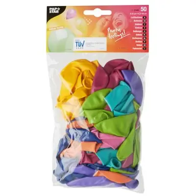 Ballonnen "Trend" Kleuren Assoriment (Geschikt voor Helium) Ø 250mm -horecavoordeel.com-