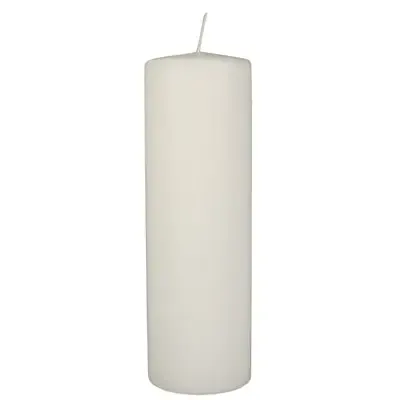 Stompkaarsen Wit Ø 80 x 250mm -horecavoordeel.com-