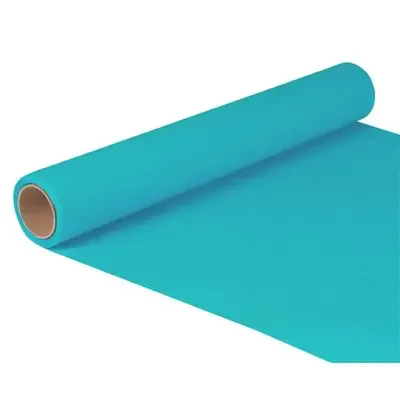 Tafelloper Turkoois "ROYAL Collection" 5m x 400mm -horecavoordeel.com-