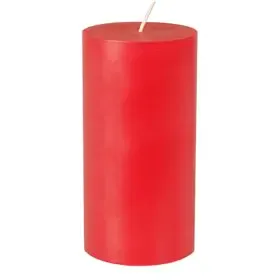 Stompkaarsen Rood 100% Stearine Volledig Gekleurd Ø 70 x 150mm -horecavoordeel.com-